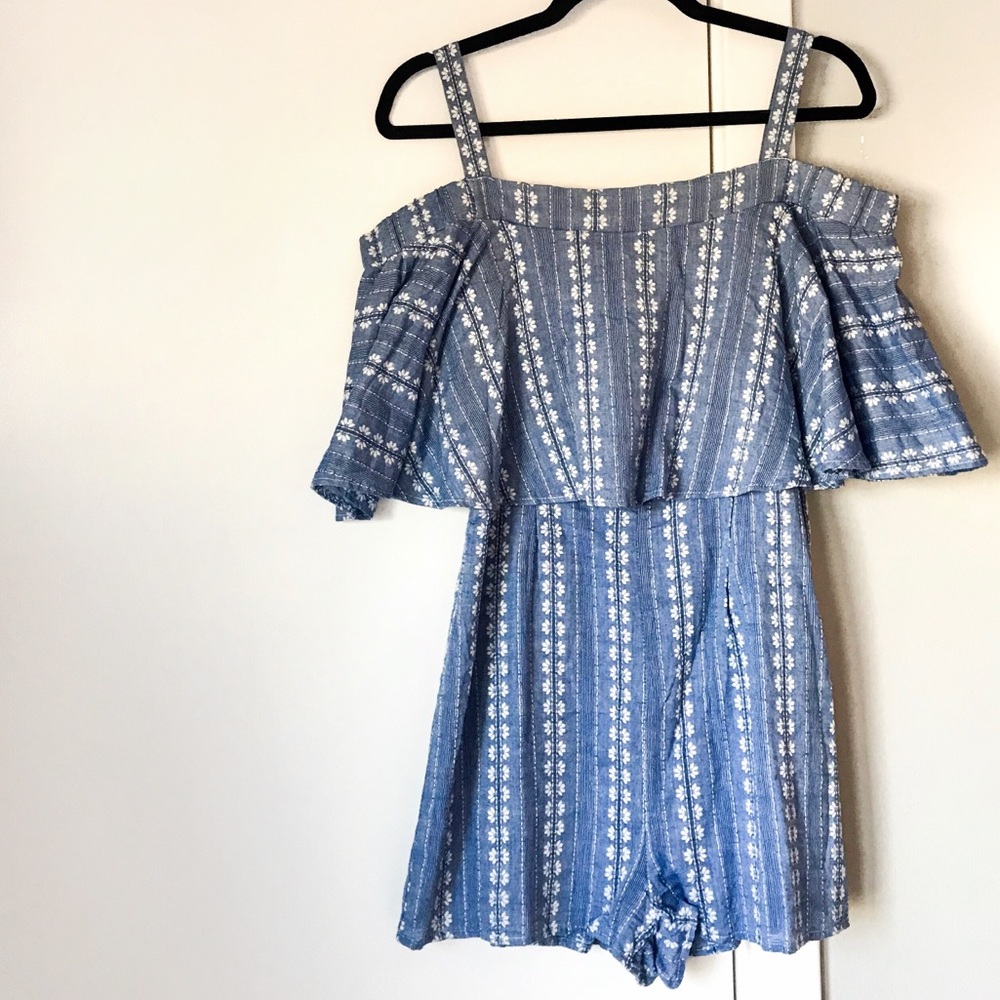 NWOT Chambray Romper